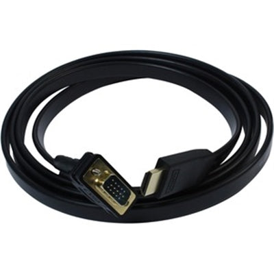 6Ft HDMI to VGA Cable Adapter - 1080p Resolution, Driverless 1.8 Meter Converter
