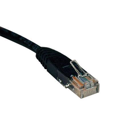 10 Ft Cat5E Patch Cable - High-Speed Black RJ45 Male & Female Connectors, 350 MHZ
