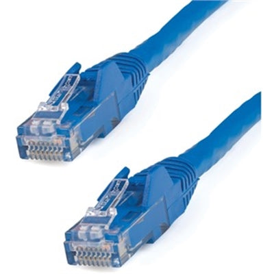 30Ft Snagless Cat6 Ethernet Patch Cable - Blue, High-Speed RJ45 Connectors for Reliable Networking