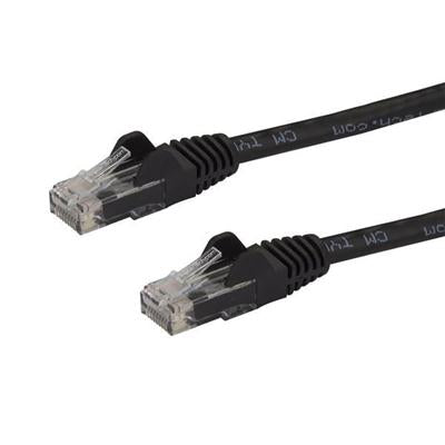 7' Snagless CAT6 Ethernet Patch Cable - Premium Black Network Cable for Fast Connectivity