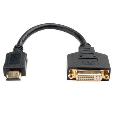 8-Inch HDMI to DVI Cable Adapter - HDMI Male to DVI-D Female Connector for Clear Video