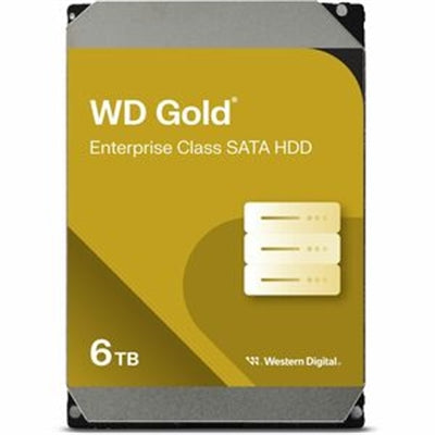 WD Gold 6TB Internal Hard Drive - 3.5" SATA 600 - Reliable for Data Storage & Backups