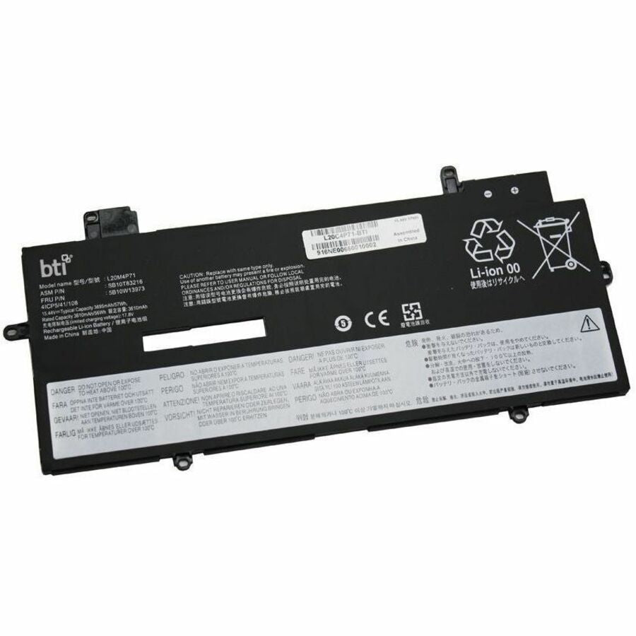 BTI 15.44V 57Wh Li-Ion Battery for Lenovo ThinkPad X1 Carbon Gen 9-11 & Yoga Gen 6-8