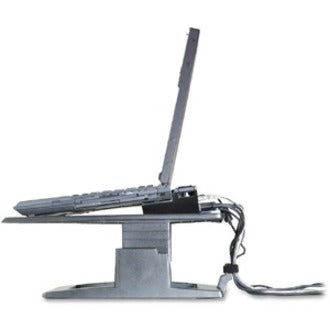 3M Adjustable Ergonomic Notebook Riser with Cable Management and Ventilation, 4"-6" Height