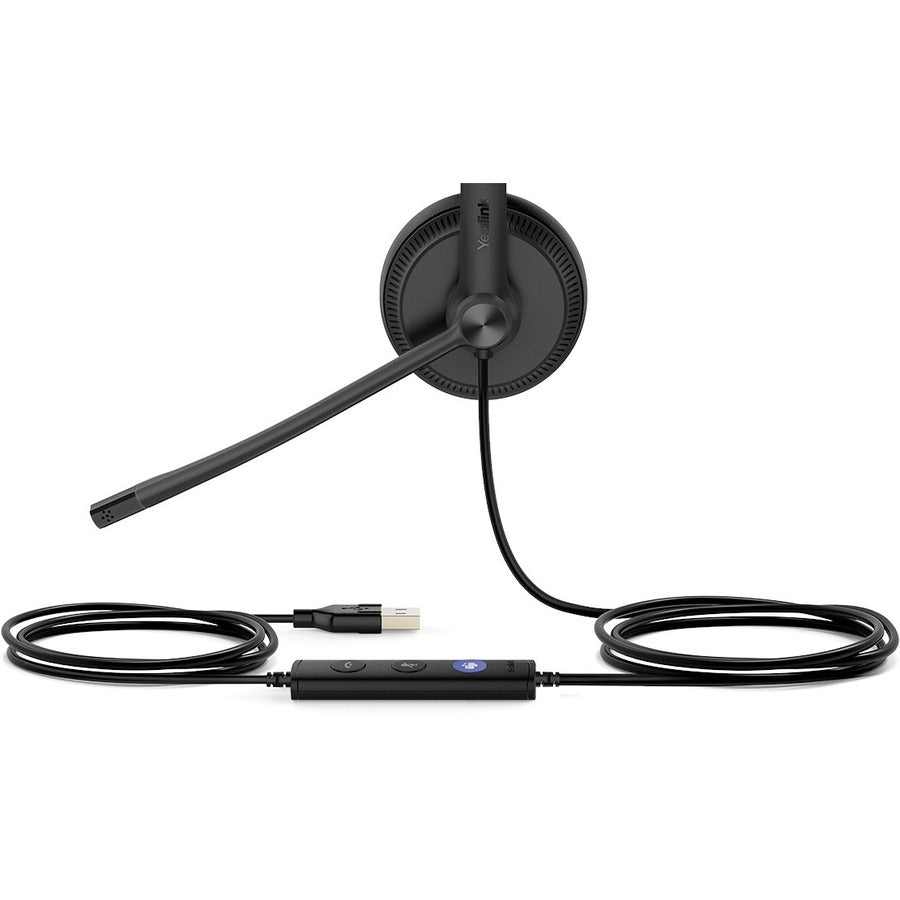Yealink UH34 Wired USB Headset, Comfortable All-Day Use, Noise Cancelling Mic, Stereo Sound