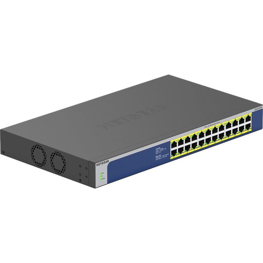 Netgear GS524PP 24-Port Unmanaged Gigabit Ethernet PoE+ Switch with 300W Power Budget