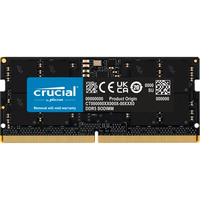 Micron 32GB DDR5 SODIMM 4800MHz CL40 16Gbit Memory Module for High-Performance Laptops