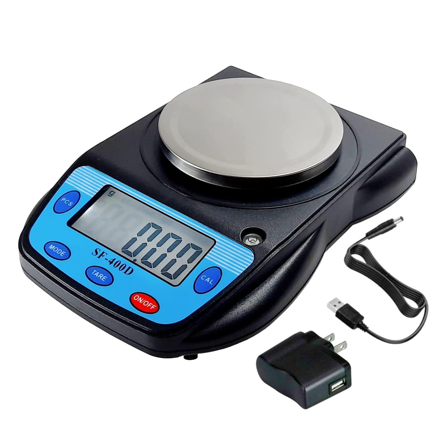 600g Digital Scale for Ounce, Gram, Carat - 0.01g Accuracy Lab Balance with USB Charger