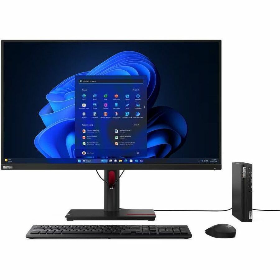 Lenovo ThinkCentre M75q Gen 5 12RQ000MUS Desktop Computer - AMD Ryzen 7 PRO 8700GE - 16 GB - 512 GB SSD - Tiny - Black