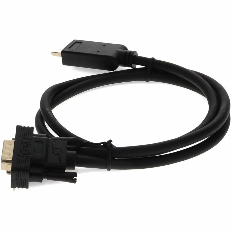 AddOn 3ft HDMI 1.3 Male to VGA Male Black Cable For Resolution Up to 1920x1200 (WUXGA)