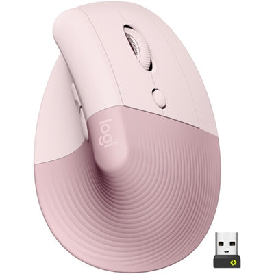 Logitech Lift Vertical Ergonomic Mouse with Bolt Wireless Technology - Stylish Rose Color
