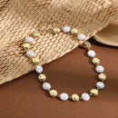 Alloy Pearl Chain Necklace