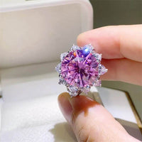 10 Carat Moissanite Zircon 925 Sterling Silver Ring - Store 42