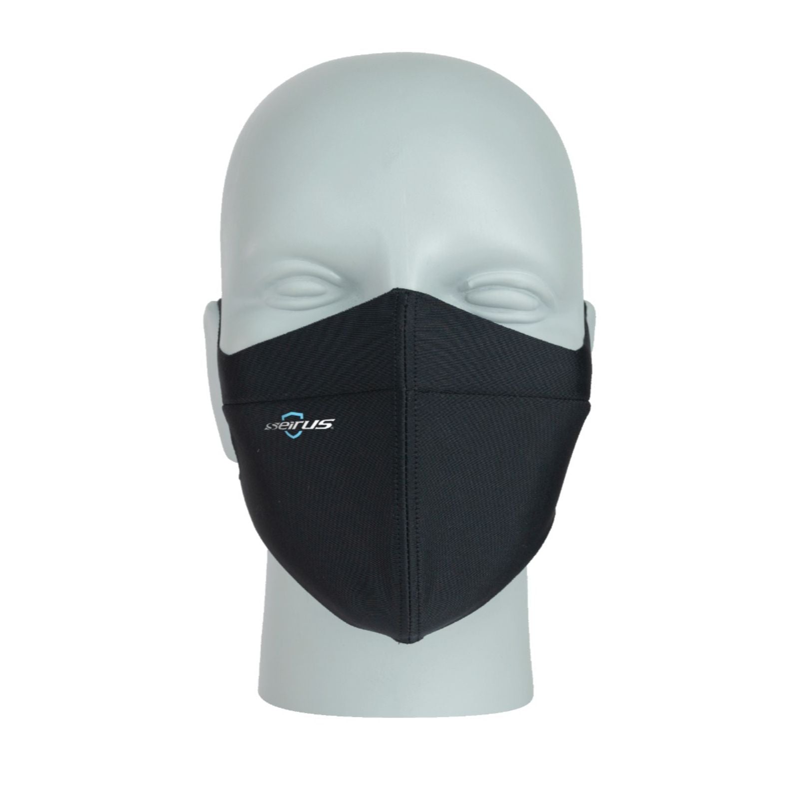 Seirus EVO Arc Masque Black - Contoured Anti-Microbial Breathable Mask with Talking Pocket