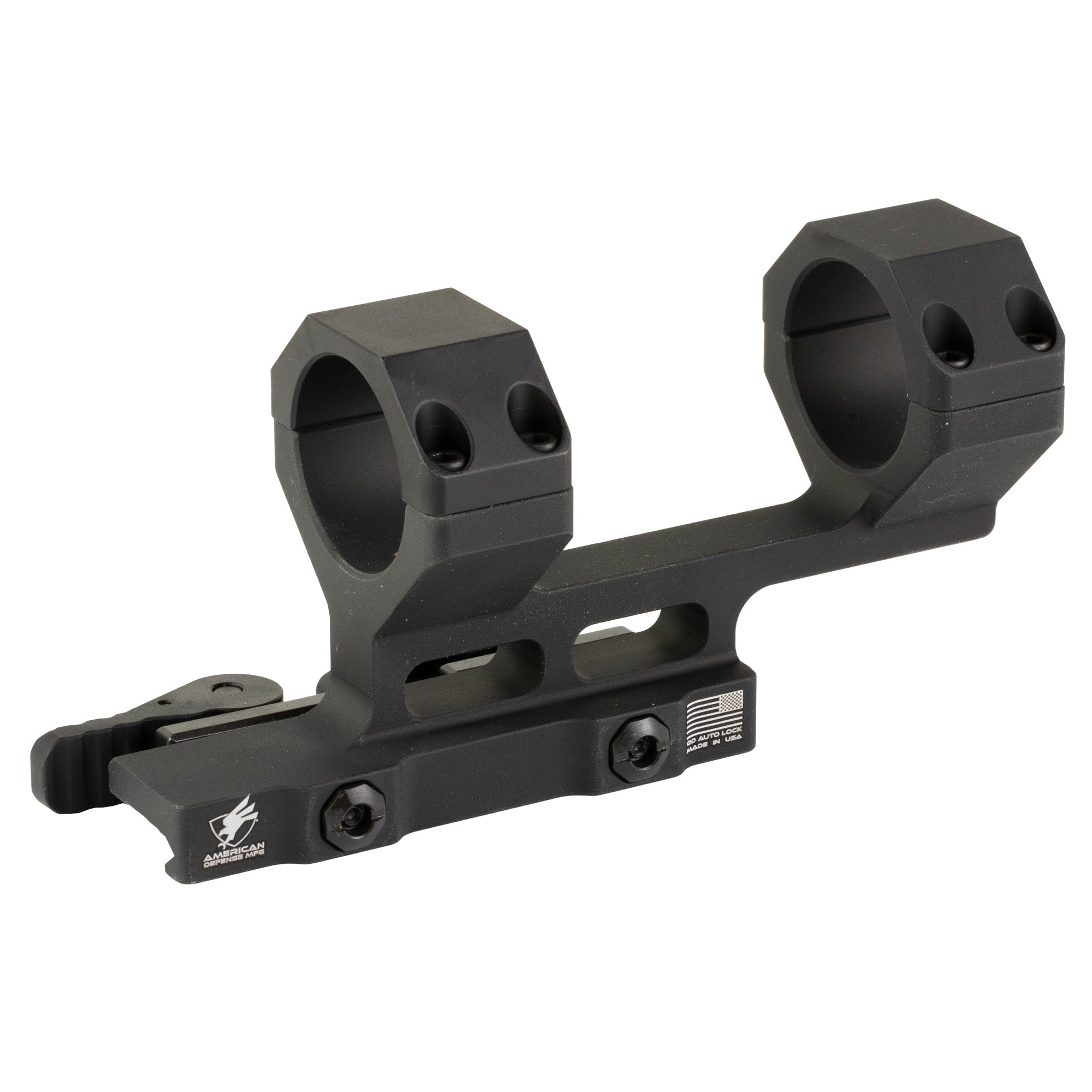 AD-DELTA-C-H 34mm Cantilever Scope Mount for AR-15 - High 1.93" with QD Auto Lock Lever System