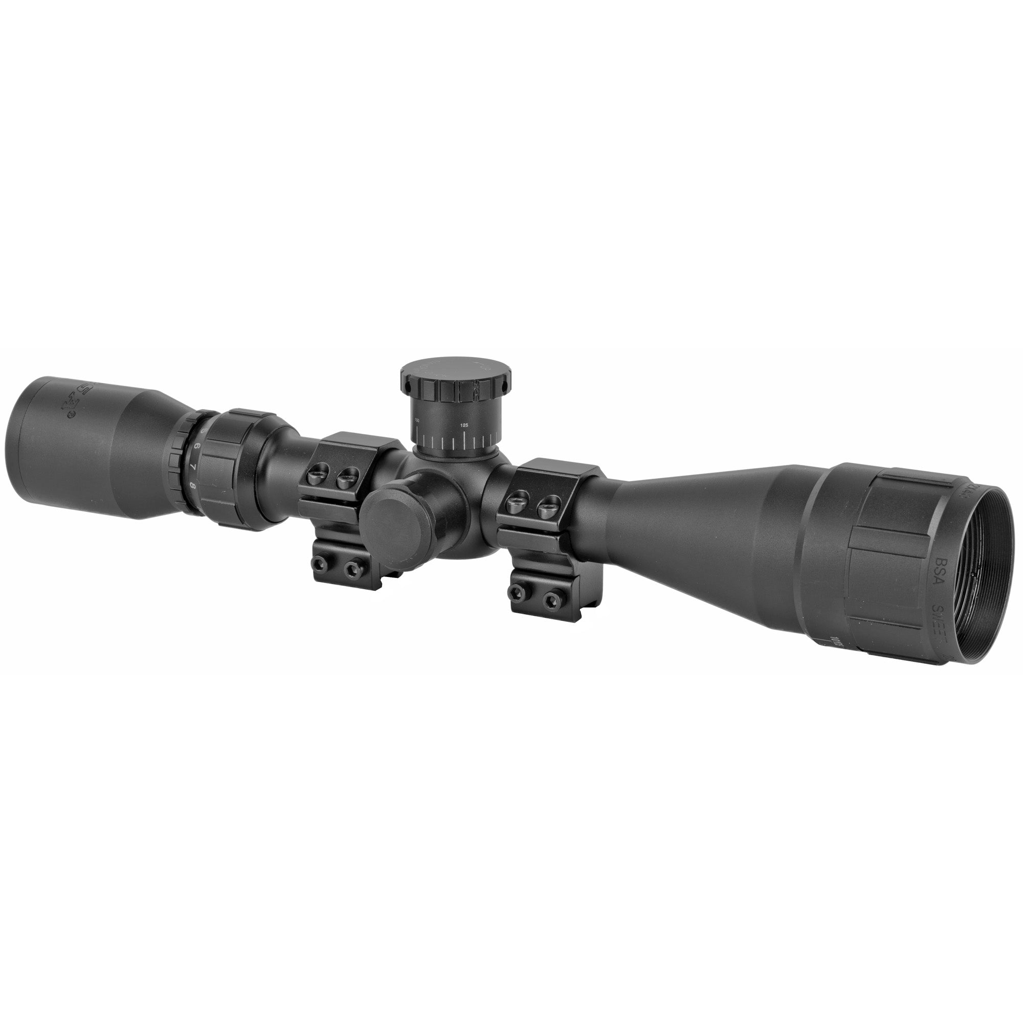 BSA Sweet .22 AO Scope 4-12x40mm with Adjustable Objective & Ballistic Turrets for .22LR