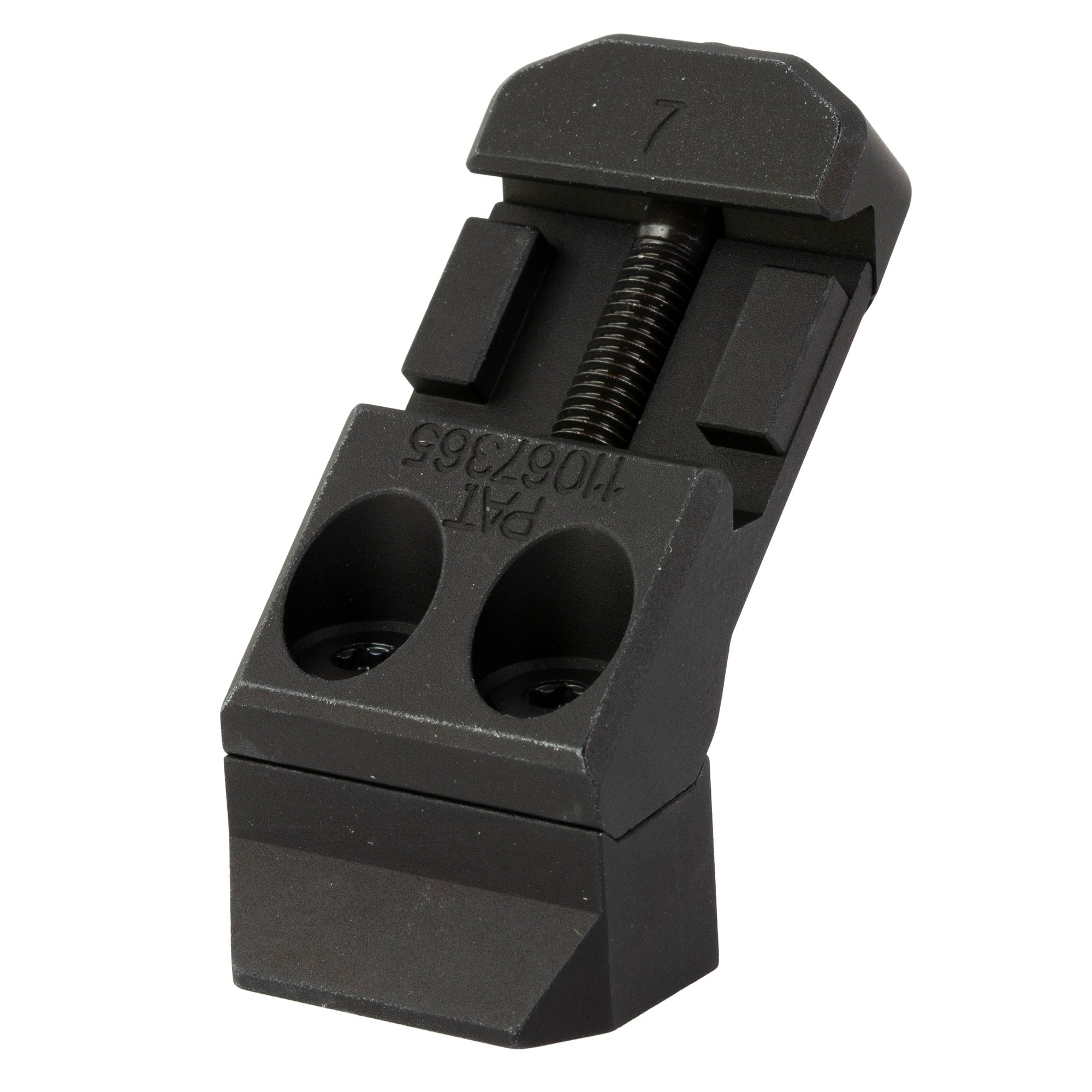 Arisaka Offset Optic Mount - 35/45 Degree Positions, Ambidextrous, Modular Design - Black