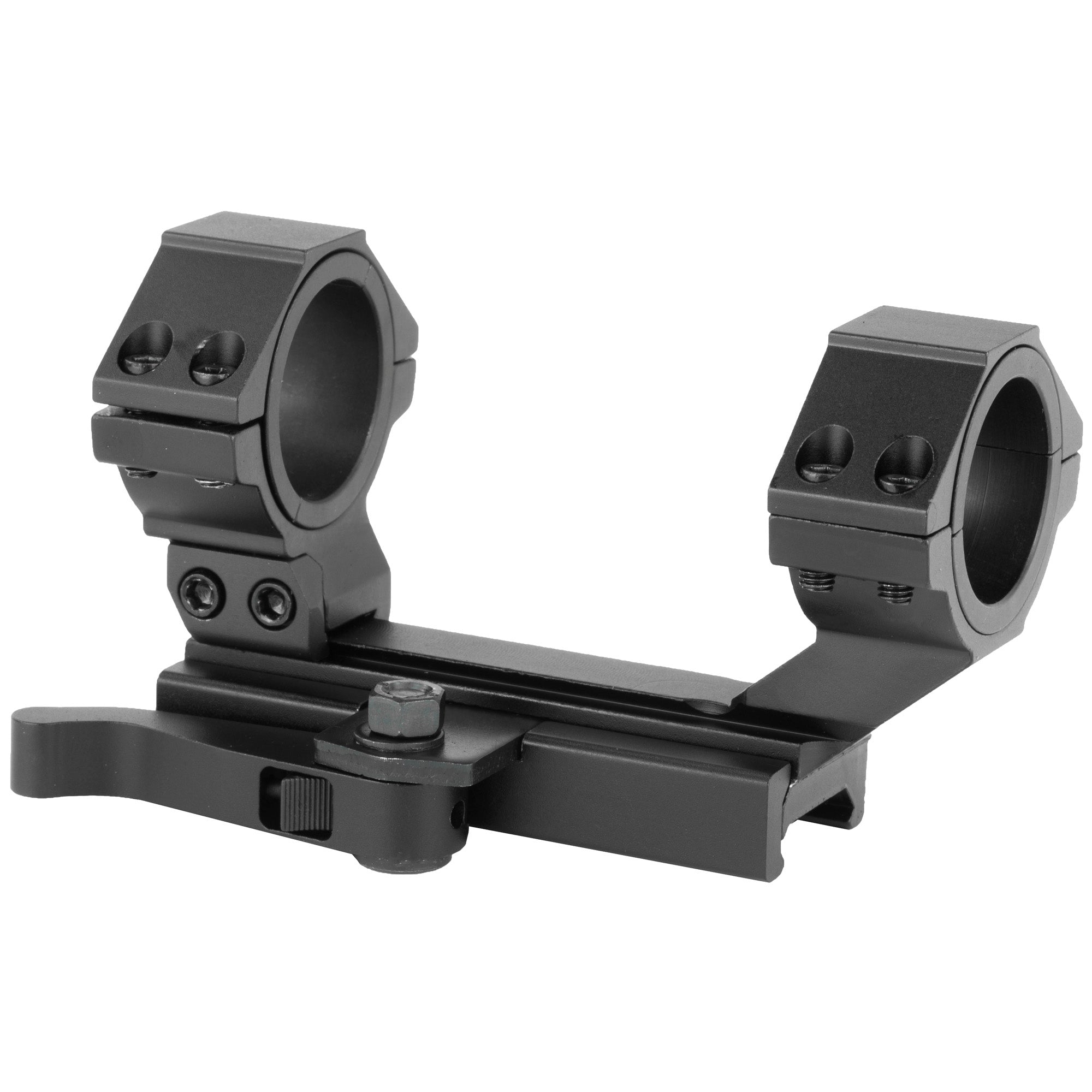NcSTAR AR-15 Quick Release Scope Mount 30mm with 1" Inserts - Aluminum Construction