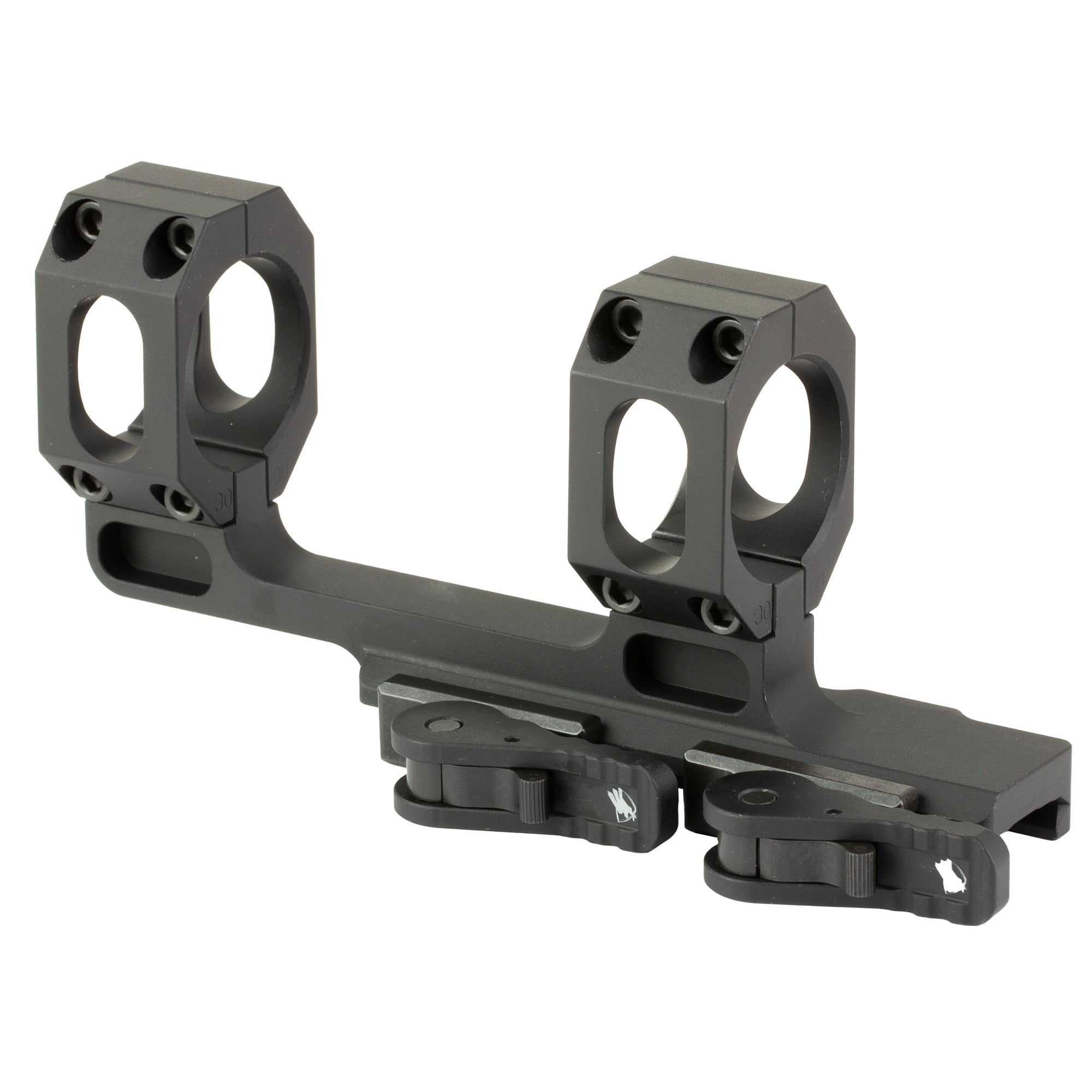 American Defense Mfg AD-RECON-M Scope Mount 30mm - Mid-Height, QD Auto Lock Lever, 6061 T6 Aluminum
