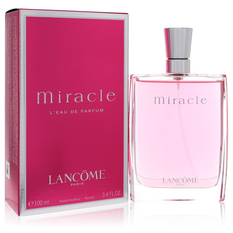 Lancome Miracle Eau De Parfum Spray 3.4 Oz for Women - Sharp Floral Fragrance with Amber and Jasmine