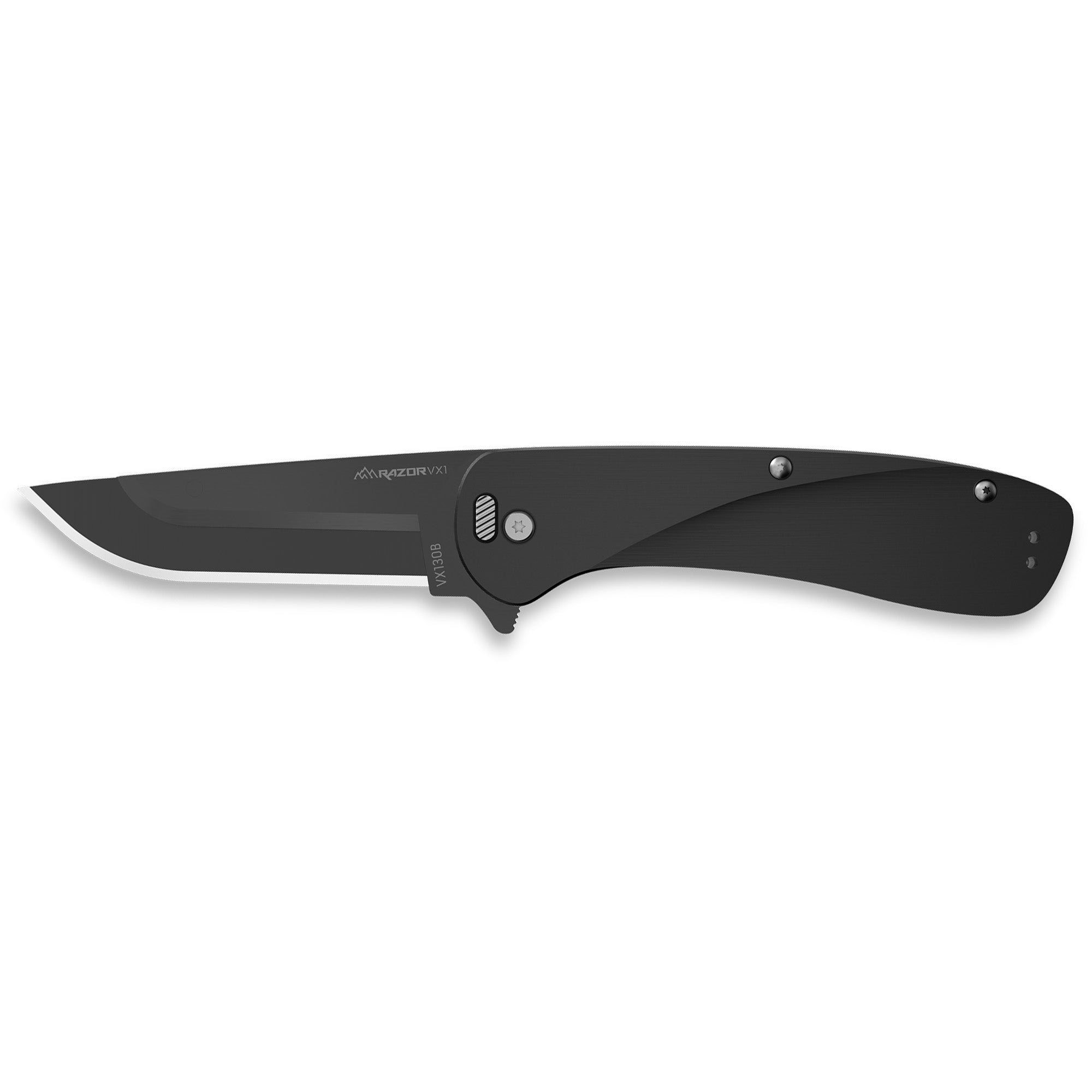 Outdoor Edge VX1 RazorSafe Folding Knife - 3" Blade, Ambidextrous, Durable Aluminum Handle