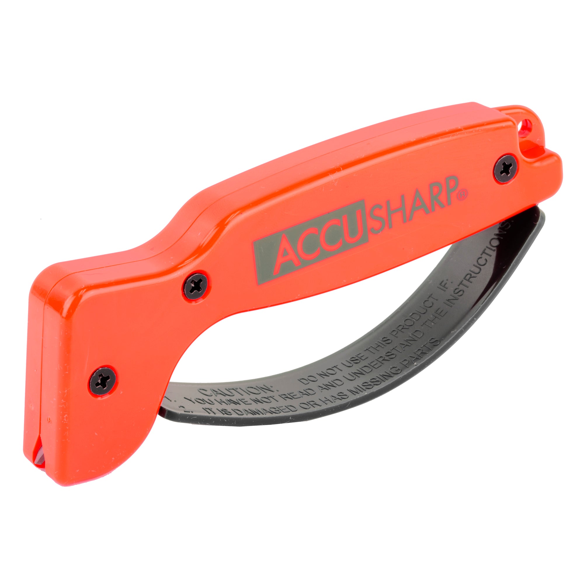 AccuSharp Blaze Orange Knife Sharpener - Durable, Rust-Proof, Diamond-Honed Blades