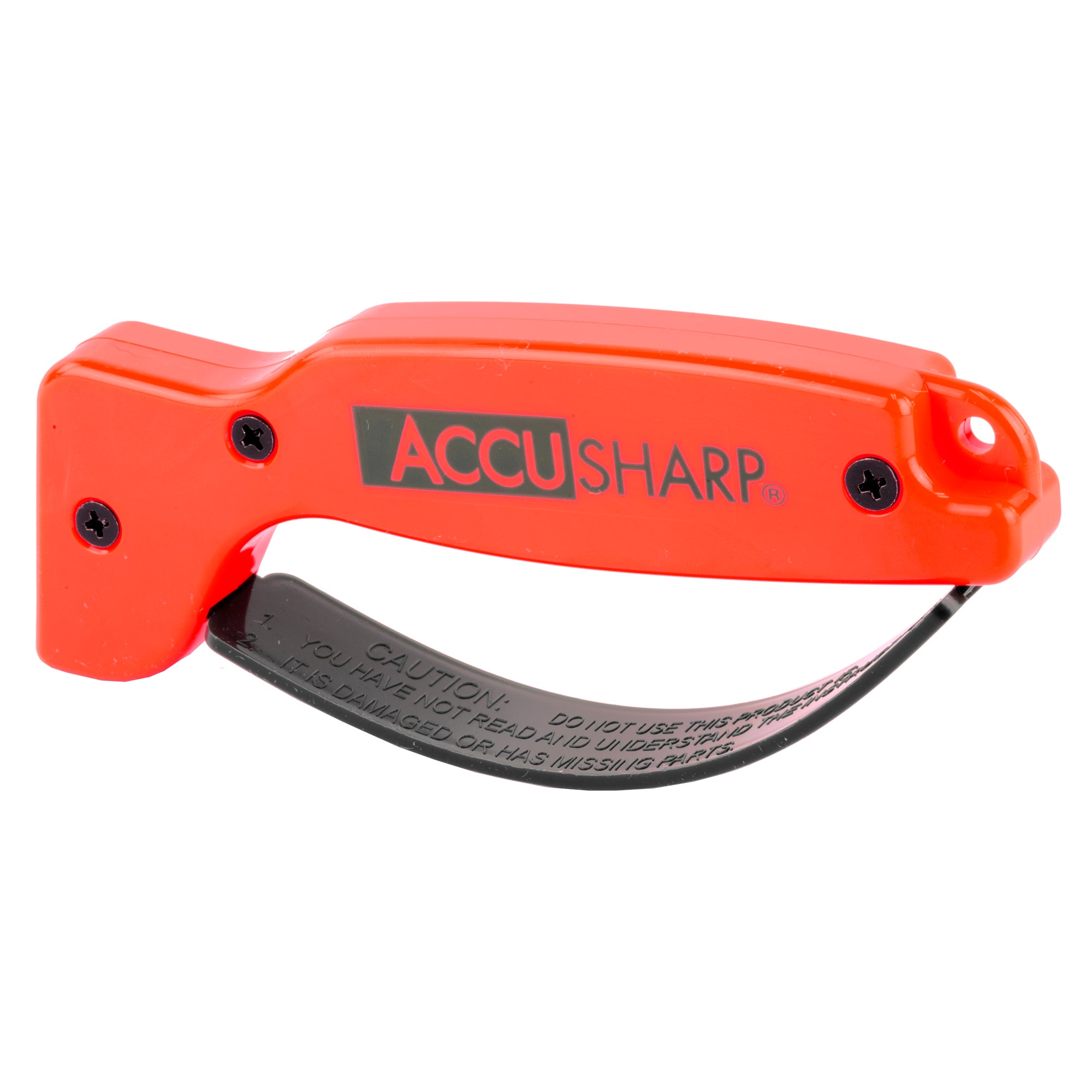 AccuSharp Blaze Orange Knife Sharpener - Durable, Rust-Proof, Diamond-Honed Blades