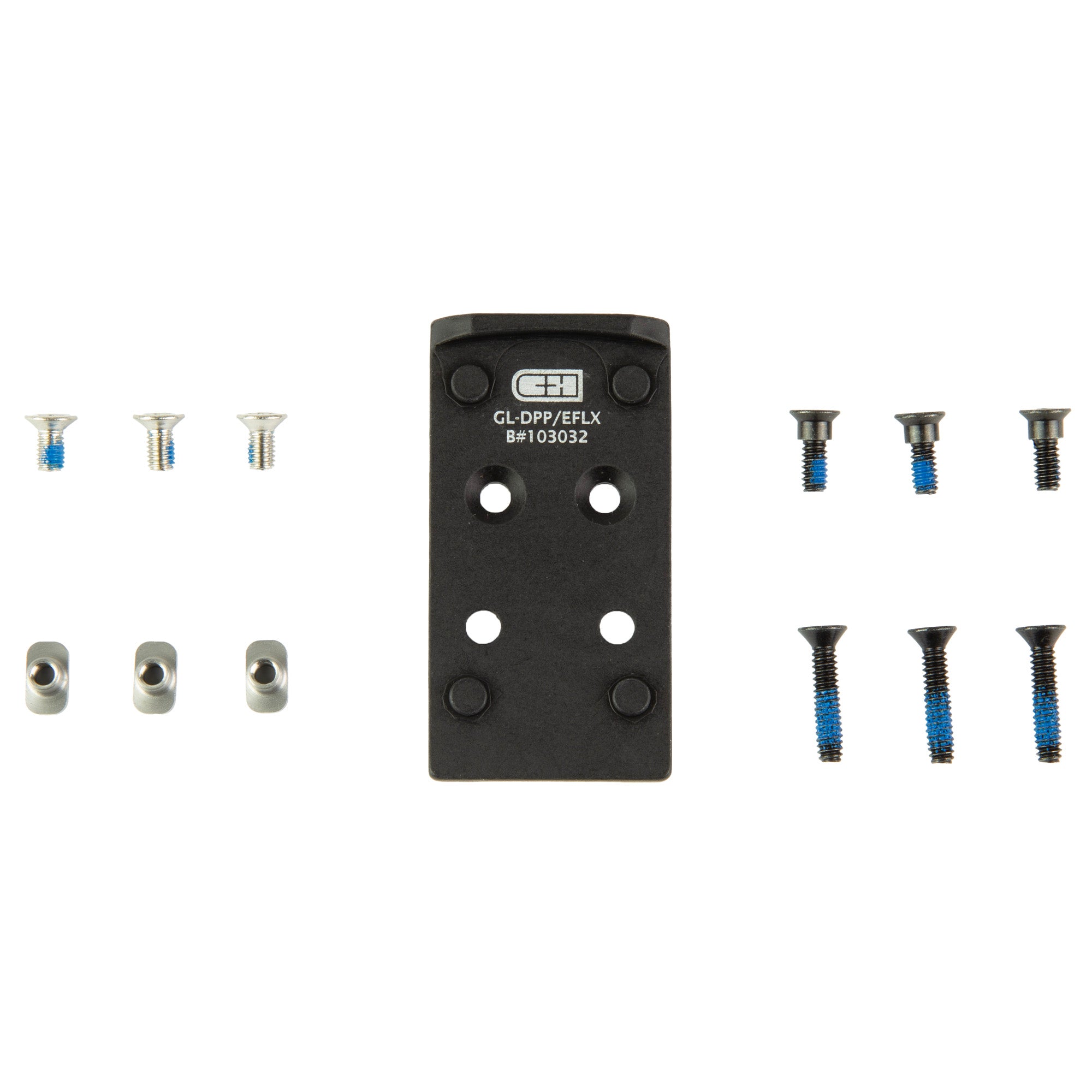 C&H Precision Glock MOS V4 Plate for EOTech EFLX & Leupold DPP - 6061 Aluminum, Anodized Black