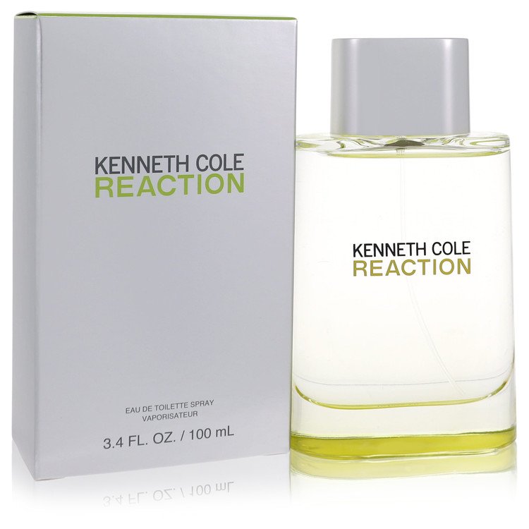 Kenneth Cole Reaction Eau De Toilette Spray 3.4 Oz - Masculine Aroma with Musk, Sandalwood, & Apple