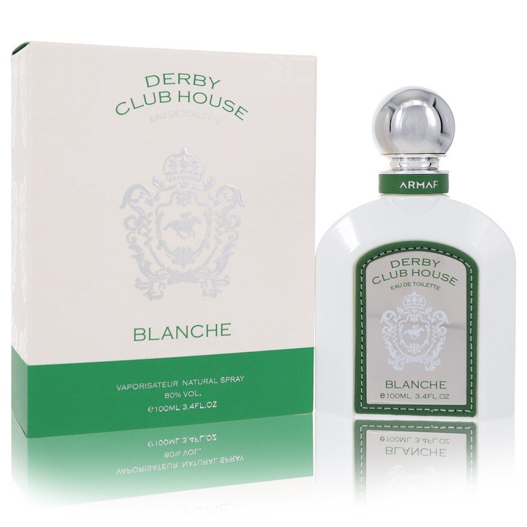 Armaf Derby Blanche Eau De Toilette Spray 3.4 Oz for Men - Refreshing Bergamot and Musk Blend