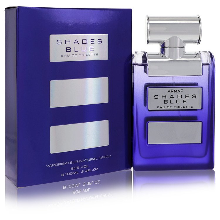 Armaf Shades Blue Eau De Toilette Spray 3.4 Oz - Warm Aromatic Men's Fragrance with Citrus & Spices