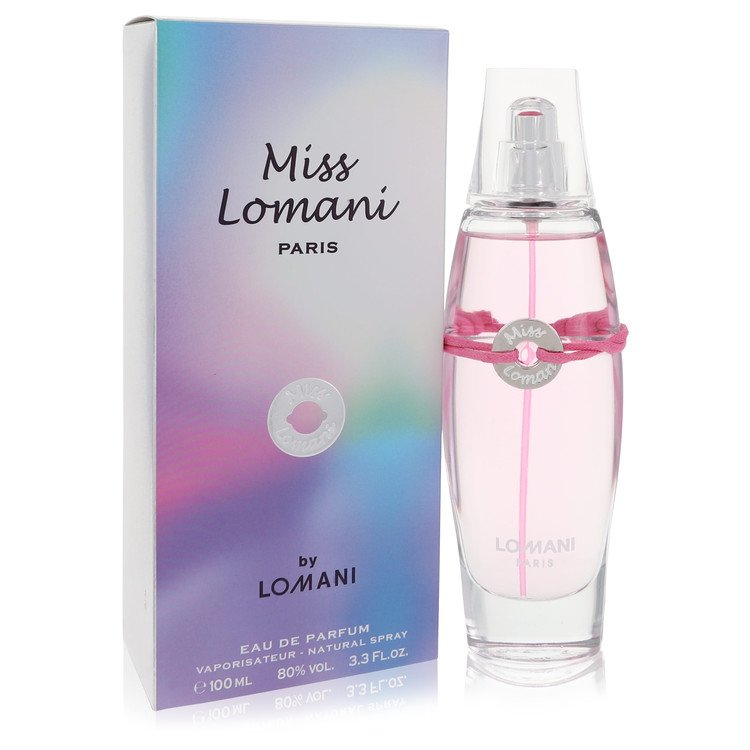 Lomani Miss Eau De Parfum Spray 3.3 Oz for Women - Fruity Floral Fragrance with Raspberry & Jasmine