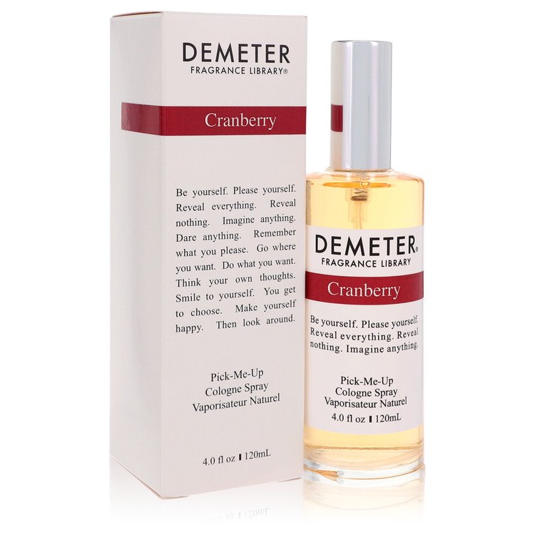 Demeter Cranberry Cologne Spray 4 Oz - Captivating Scent of Fresh Cranberries with Spicy Notes