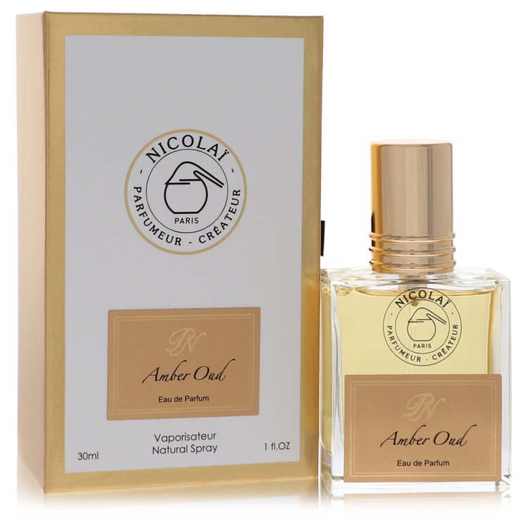Nicolai Amber Oud Eau De Parfum Spray 1 Oz - Unisex Oriental Fragrance with Herbal and Earthy Notes
