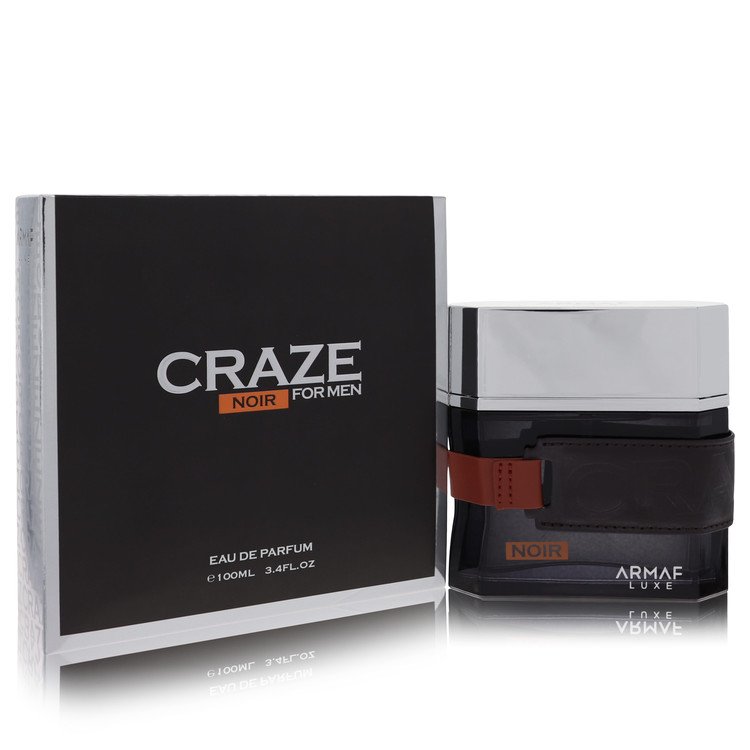 Armaf Craze Noir Eau De Parfum Spray 3.4 Oz for Men - Aromatic & Gourmand Fragrance