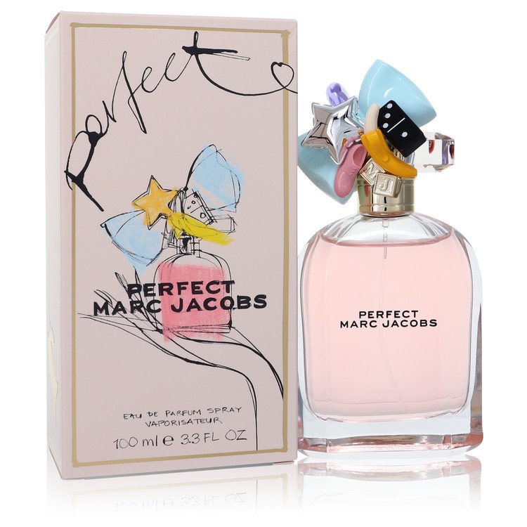 Marc Jacobs Perfect Eau De Parfum Spray 3.3 Oz - Flirty Floral Aroma with Rhubarb & Almond Milk