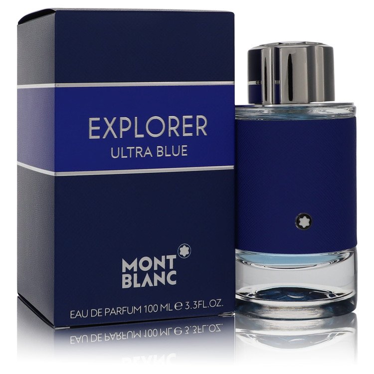Mont Blanc Explorer Ultra Blue Eau De Parfum Spray 3.3 oz - Captivating Masculine Fragrance