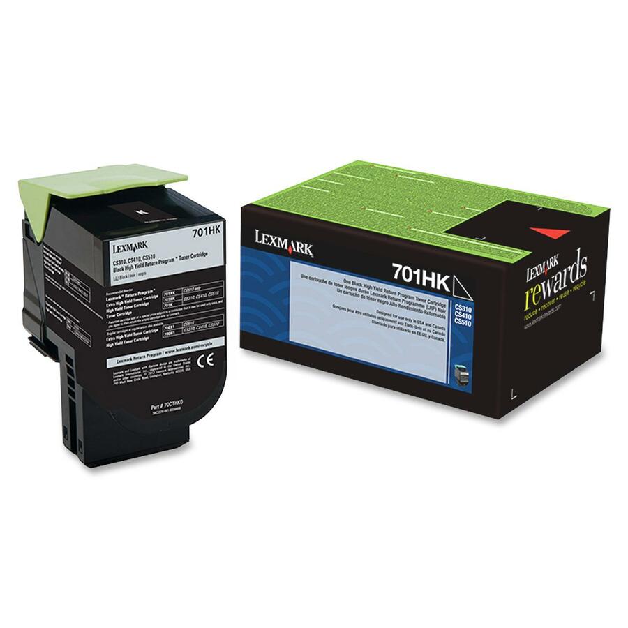 Lexmark Unison 701HK High-Yield Toner Cartridge for CS310, CS410 & CS510 Series - 4000 Page Yield