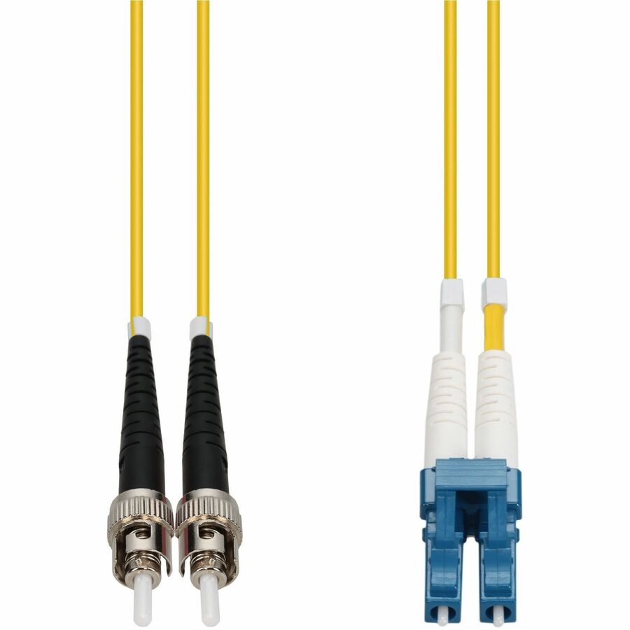AddOn 2m LC (Male) to ST (Male) Yellow OS2 Duplex Fiber OFNR (Riser-Rated) Patch Cable