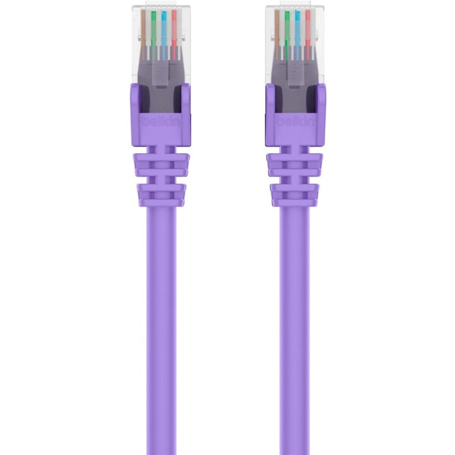 Belkin CAT6 Snagless Ethernet Patch Cable - 1 Gbps, Gold-Plated RJ45 Connectors, 4 Twisted Pairs