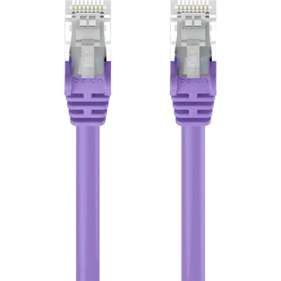 Belkin CAT6 Snagless Ethernet Patch Cable - 1 Gbps, Gold-Plated RJ45 Connectors, 4 Twisted Pairs