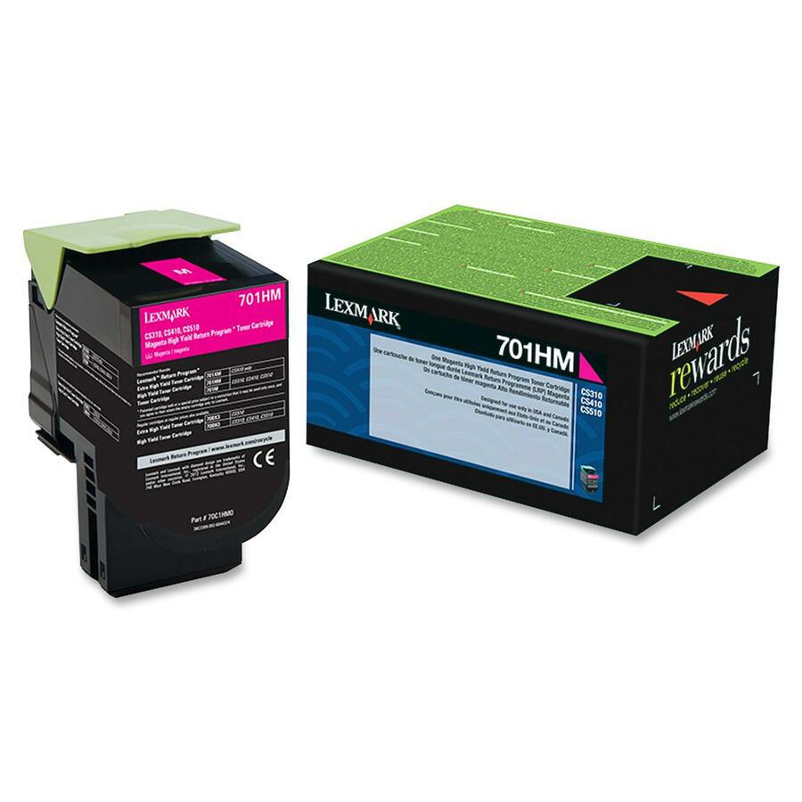 Lexmark Unison 701HM High-Yield Toner Cartridge for CS310dn, CS410dn, CS510de - 3000 Pages