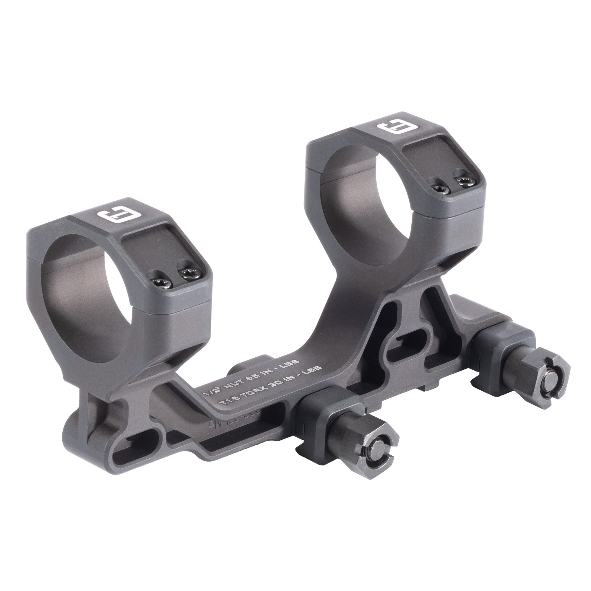 Badger Ordnance 34mm Scope Mount 1.93" - Black Aluminum with Type III Anodized Finish