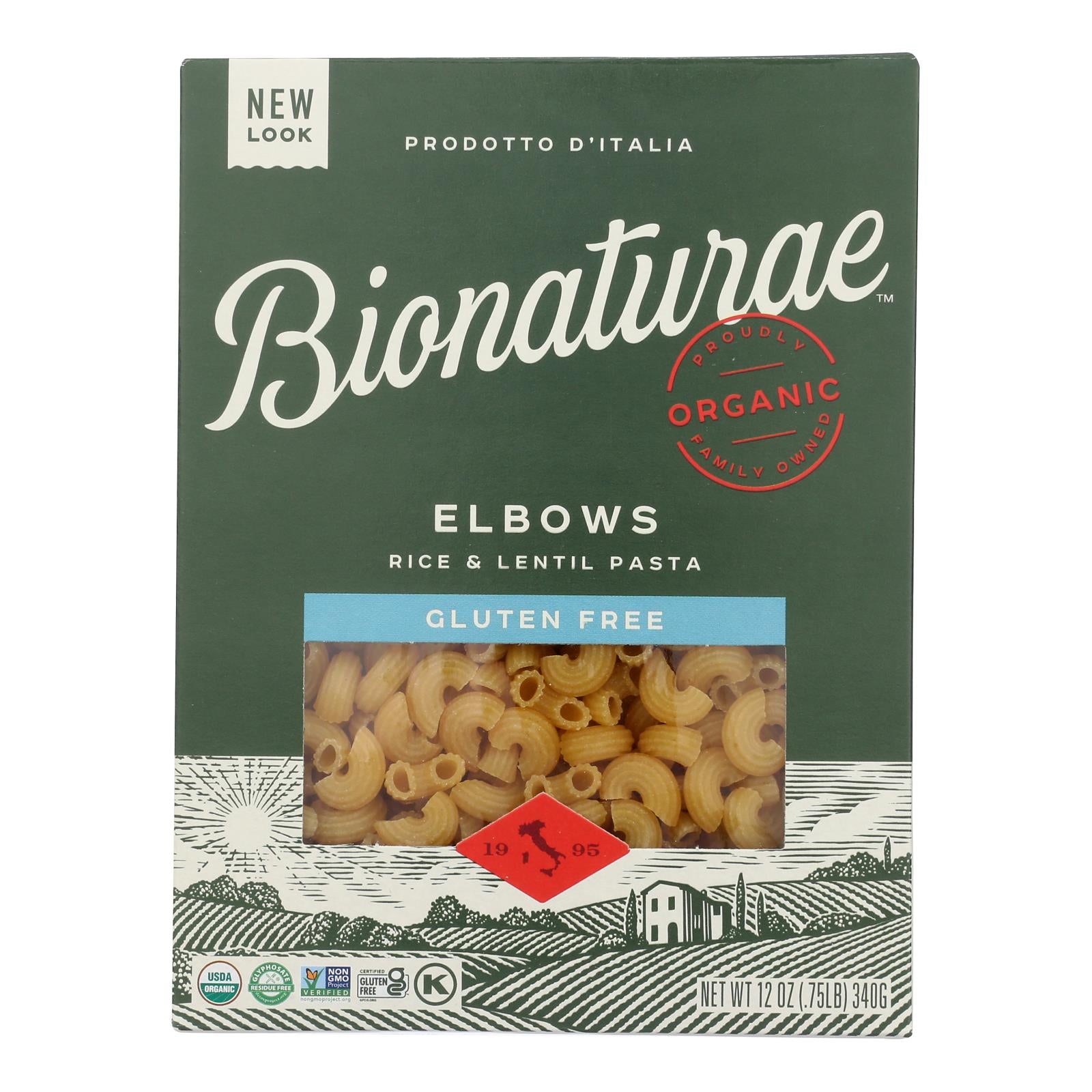 Bionaturae - Pasta Og1 Elbows G/f - CS of 12-12 OZ