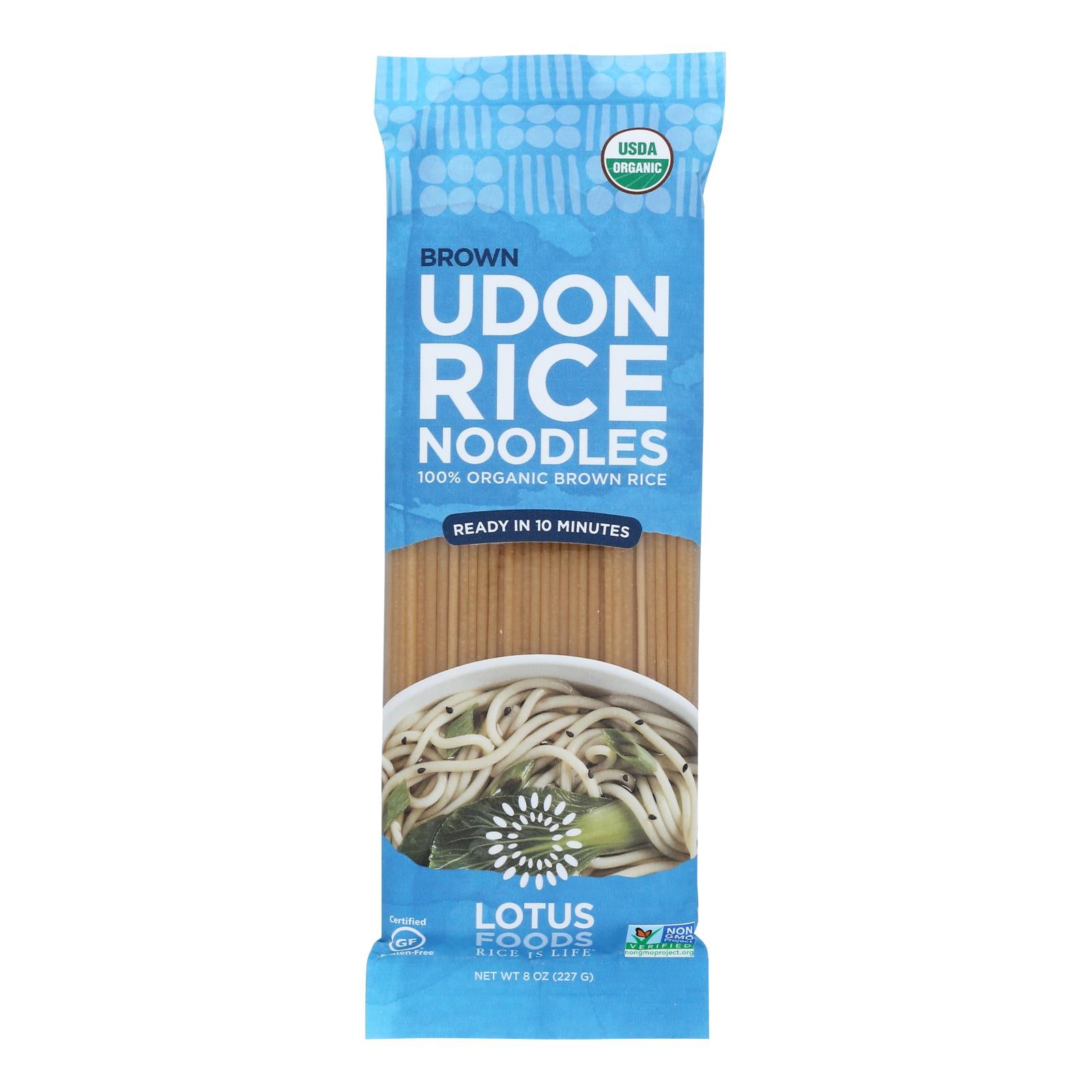 Lotus Foods - Ndls Organic Brown Rice Udon - Case of 8-8 OZ