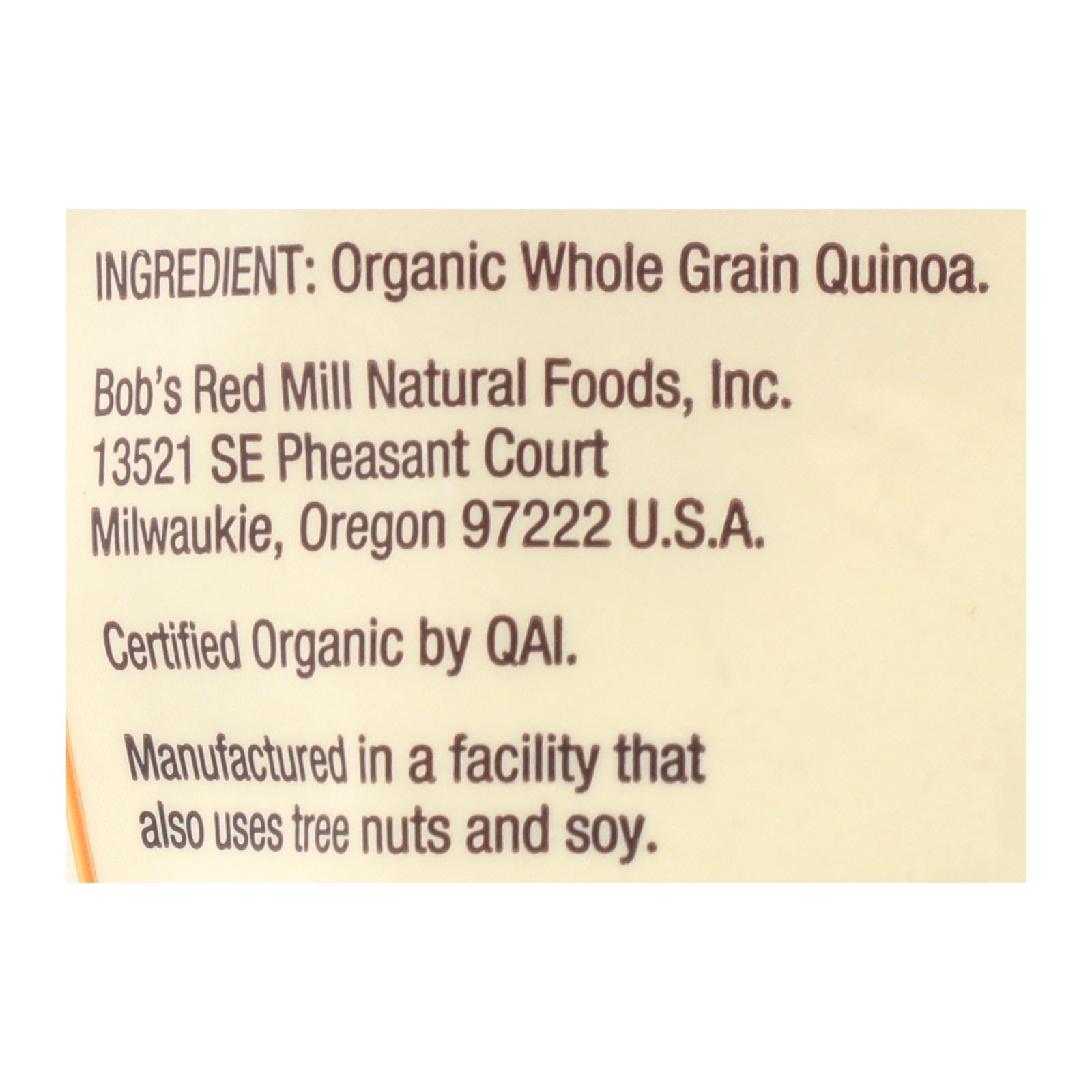 Bob's Red Mill Organic Whole Grain - Case of 4 - 18 OZ