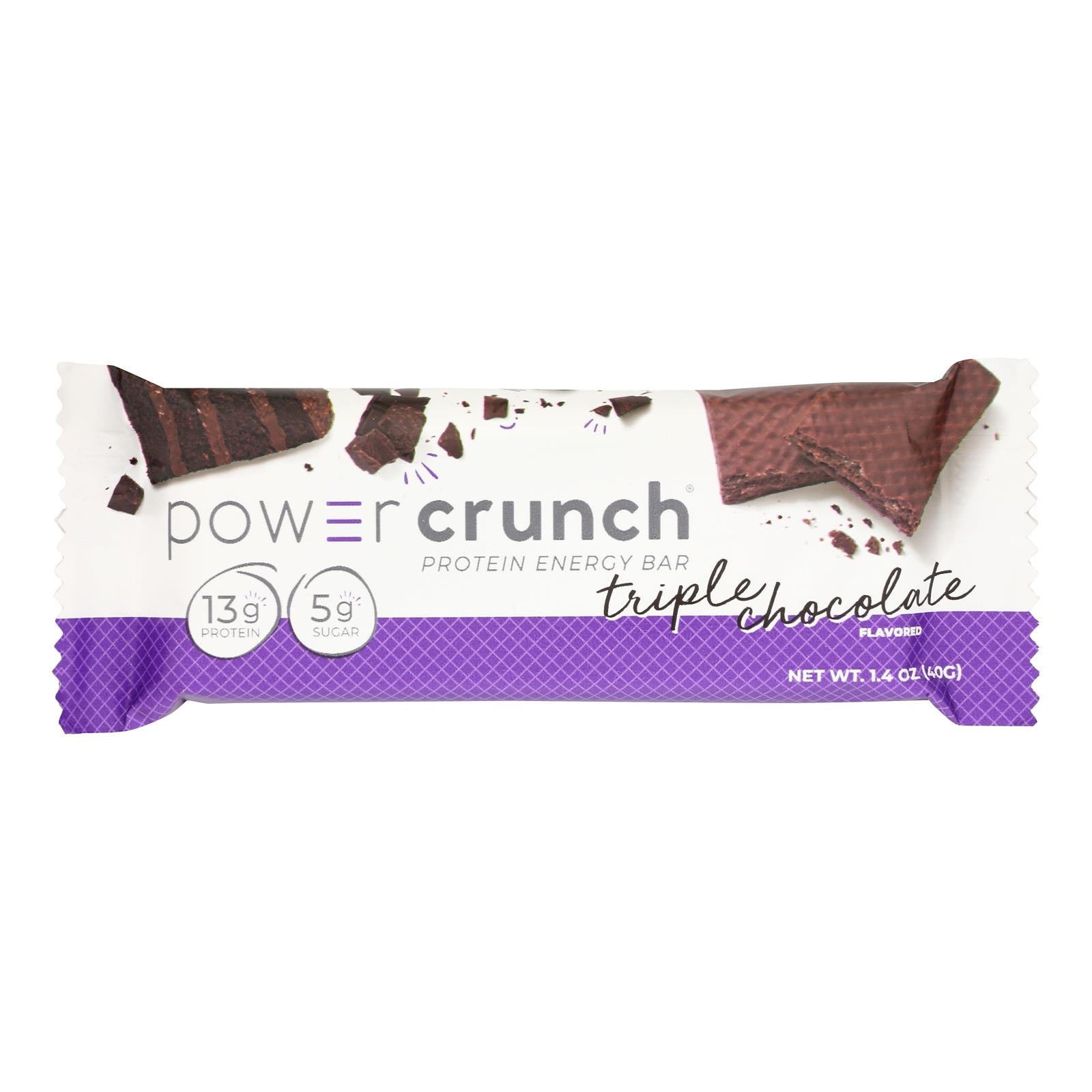 Power Crunch Bar - Triple Chocolate - Case of 12 - 1.4 oz