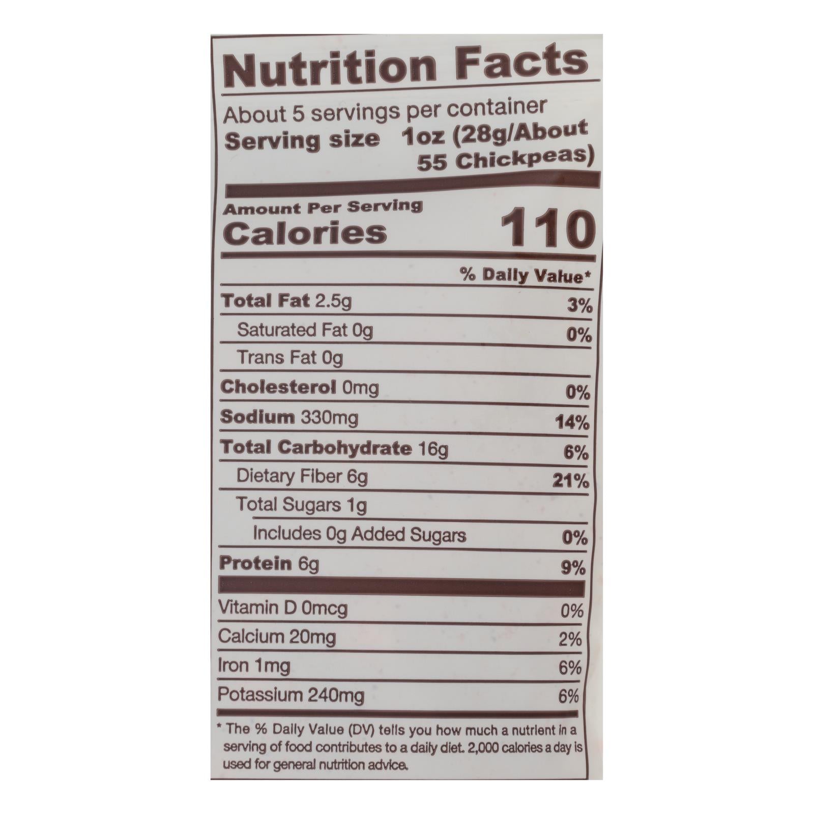 Biena Chickpea Snacks - Habanero - Case of 8 - 5 oz.