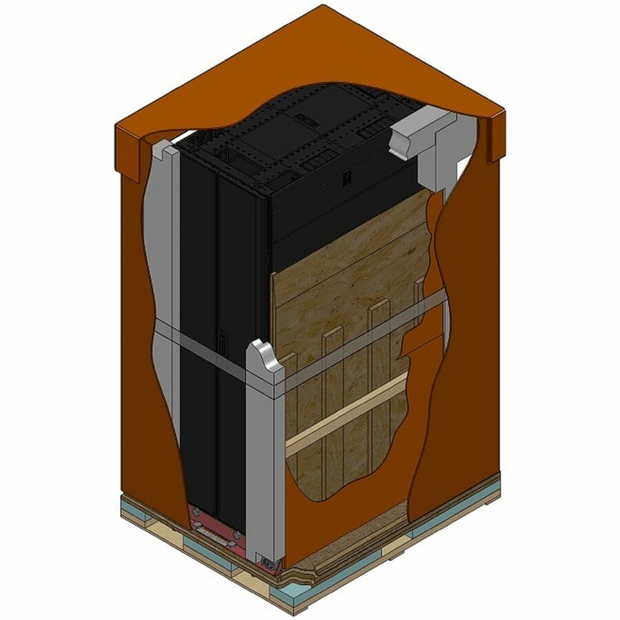 [TAA, BAA_COTS] APC NetShelter SX, Server Rack Enclosure, 42U, Shock Packaging, 2000 lbs, Black, 1991H x 600W x 1070D mm