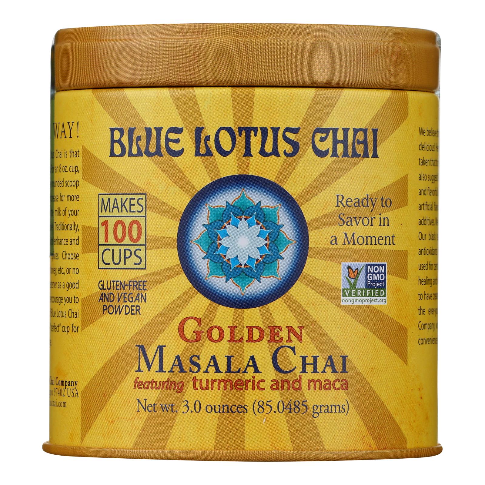 Blue Lotus - Masala Chai Golden - Case of 6 - 3 OZ